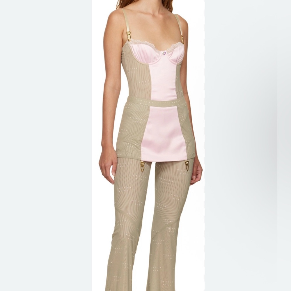 Poster Girl SSENSE Exclusive Pink & Taupe Betsy Jumpsuit Size (24) Small